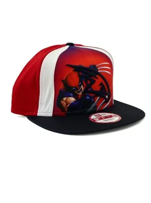 New Era NBA Atlanta Hawks 9fifty Snapback Hat Wolverine Marvel Comics X-Men Red • $31.45