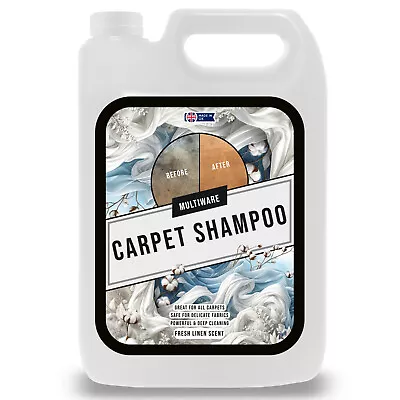 Carpet Shampoo Cleaner Pet Magic Linen Deodoriser Vax Machine Solution 5 Litres • £11.95