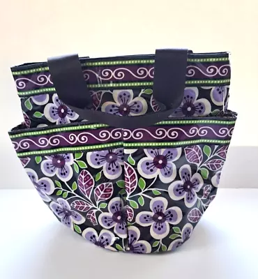 VERA BRADLEY Shower Bath Caddy Tote Purple Paisley Vinyl & Mesh • $12.95