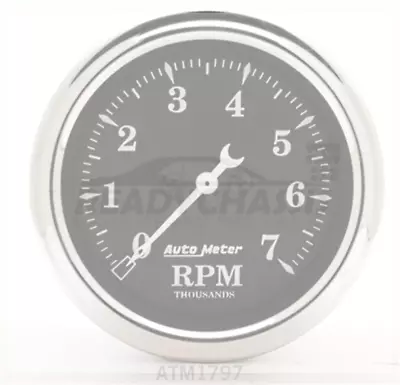 Fits Autometer Gauge Tachometer 2 1/16i N 7k RPM In-Dash Black B 1797 • $193.46