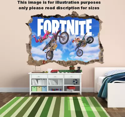 FORTNITE Wall Sticker Art Game High Quality Bedroom Decal Print Boys Girls • £13.99