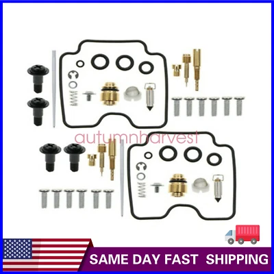 $15.95 • Buy 2 Sets For Yamaha V-Star 1100 XVS1100 1999-2009 Carburetor Repair Kit Air Screw