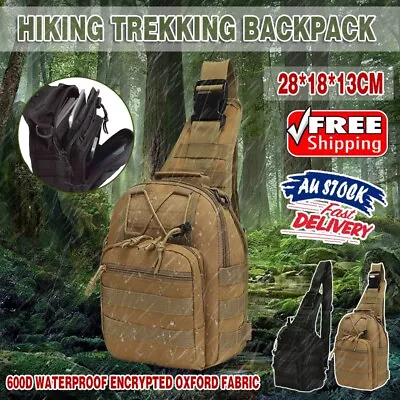 Free Freight Climb Shoulder Hiking Trekking Backpack Tactical Outdoor Military • $19.87