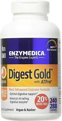 Enzymedica Digest Gold ATPro 288 Capsules 2/2025 Or Better) • $86.99