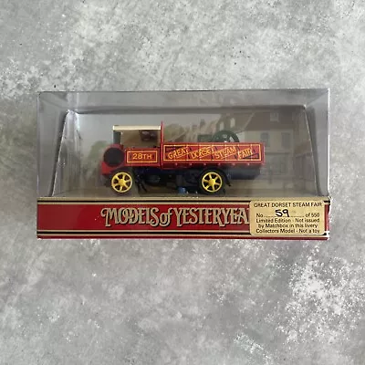 Code 3 Matchbox Models Of Yesteryear Y8C - Yorkshire Steam - Great Dorset Steam • £14.50