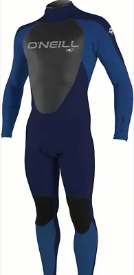 O'neill Men's Epic 4/3mm Back Zip Full Wetsuit Abyss Ultra Blue Abyss Small • $114.39
