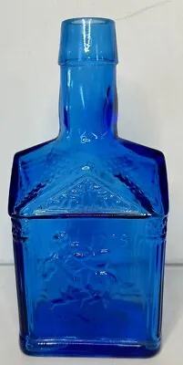 Vintage Paul Revere 1775 Blue Glass House Bottle Wheaton N.J.  • $10.75