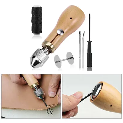 Stiching Speedy Stitcher Sewing Awl Needle Tool Kit For Leather Sail &Canvas UK • £13.65