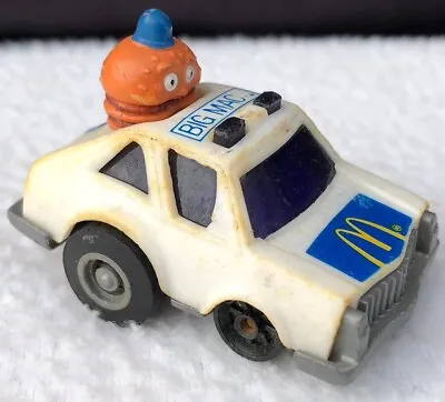 1984 ERTL McDonalds BIG MAC POLICE PULL BACK CAR Happy Meal Toy Mayor McCheese • $5.25