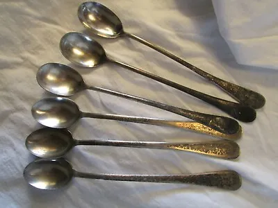 6 Lot 3 Gilchrist X Silver Plate Long Fountain Tea Spoon 7 3/4   & 3 ES. Co EPNS • $12.99