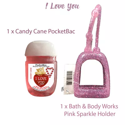 £5.99 • Buy Bath And Body Works Pocketbacs Holder Pink Sparkle With - NEW