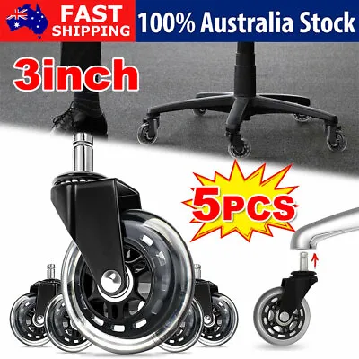 $22.85 • Buy 5X Rollerblade Office Chair Caster Wheel 3  Swivel Ring Grip Floor Protection OZ