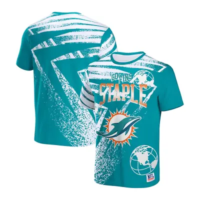 Miami Dolphins NFL T-Shirt (Size S) Men's Staple Graphic T-Shirt - New • £24.99