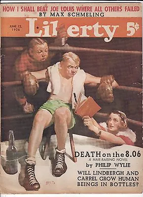 1936 Original Liberty Magazine W/joe Louis Vs. Max Schmeling Article By Schmling • $34.95