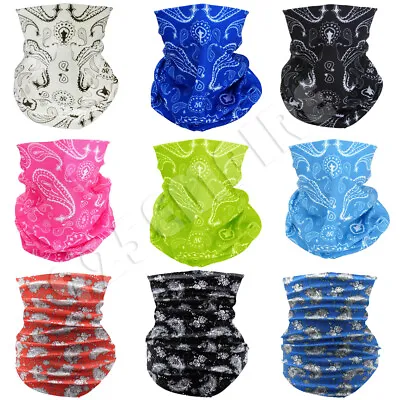 3/6/12 PCS Neck Gaiter Tube Bandana Paisley Motorcycle Bike Ski Face Mask Lot • $6.98