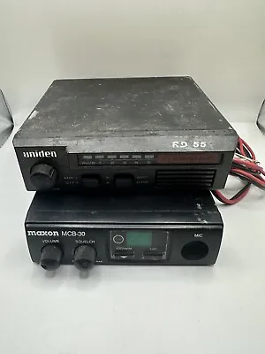 Maxon MCB-30 40 Channel CN Radio With Uniden Rd-55 Radar Detector - Untested • $20