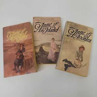 Vintage Anne Of Green Gables Box Set 3 Books By Lucy Maud LM Montgomery • $12