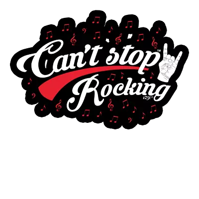 2 X Large Car Stickers - Cant Stop Rocking Decal Bumper Truck Laptop Sticker • $7.25