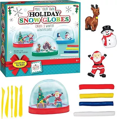 Creativity For Kids Make Your Own Holiday Snow Globes - Holiday Crafts For Kids • $44.99