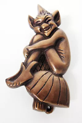 £16.47 • Buy Solid Brass Door Knocker- Magic Imp Pixie Cornish Goblin Door Knocker 13 Cm New