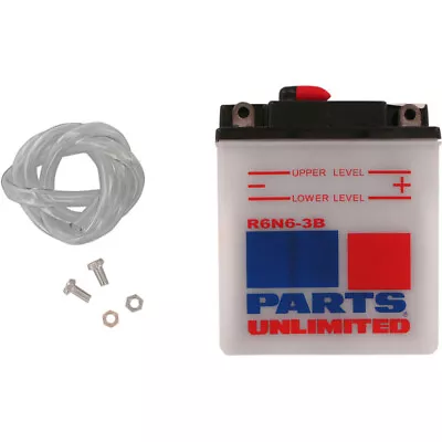 Parts Unlimited 6V Conventional Battery #6N6-3B (R6N6-3B) • $24.21