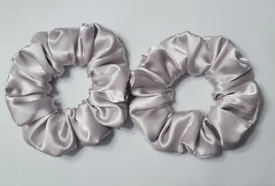 2 Handmade Scrunchies Valet Plain Satin All Types Of Hear  NEW • £6.76