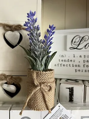 Faux Lavender Plant Pot Decoration Ornament Bnwt • £1.50