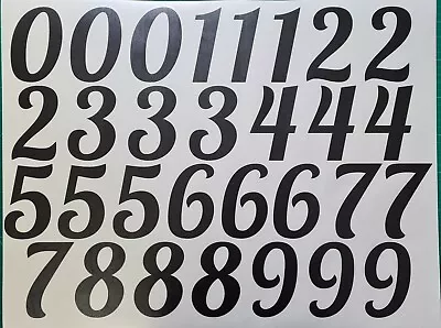£2 • Buy Sticky Vinyl Numbers Stickers Decals Bin Door Office Home Weather Proof Bk & Wh
