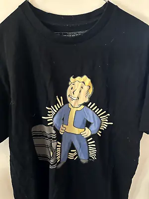 Fallout T-shirt - Bobblehead Vault Boy Tee Of The Month - Radioactive - Size M • £15
