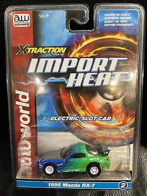 Auto World Xtraction Import Heat 1995 Mazda Rx-7 (blue/green) Ho Sc378-2g • $19