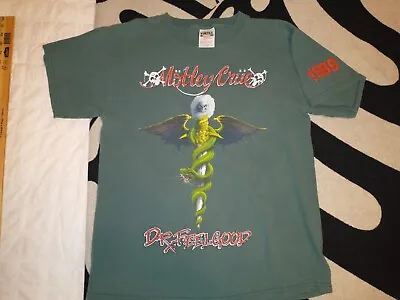 Vintage 1989Motley Crue  Dr Feelgood   Tour T-shirt - Original - Adult Large • $90