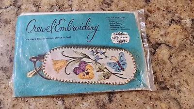 Elsa Williams Needlecraft Crewel Embroidery Kit Eyeglass Case Vintage Complete • $18.37