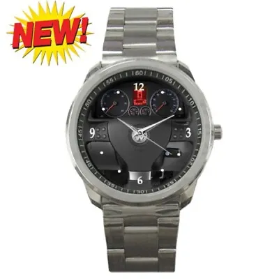 New Item Volkswagen Jetta Steering Wheel Sport Metal Watch • $25.99