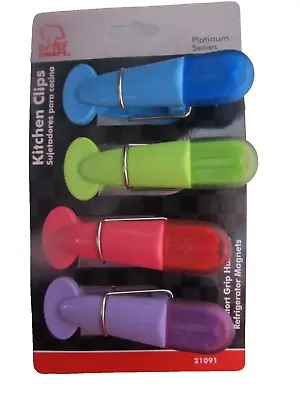 Chef Craft Magnetic Kitchen Clips Refrigerator Clips  #21091  4 Pieces  NEW • $3.99