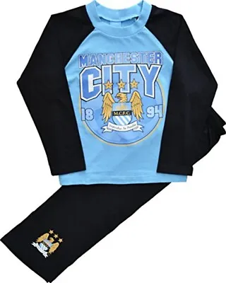 Manchester City Kids Football Pyjamas Cotton Rich 4-5 & 5-6 Years • £6.99