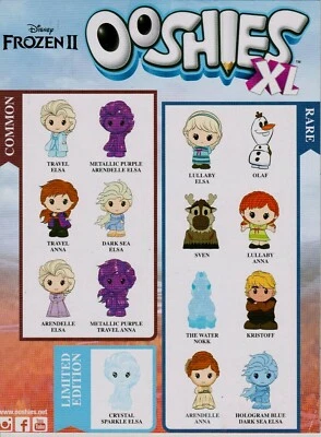 OOSHIES XL Common  Rare & Limited Edition Disney Frozen 2 Collection • $15