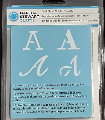 Reusable Small Mixed Alphabet Stencils | Martha Stewart. New In Original Package • $9.99