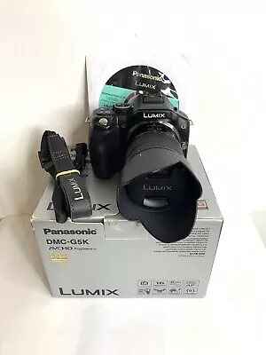 Panasonic Lumix DMC-G5 Camera / Lumix 45-150mm Lens / Boxed • £199