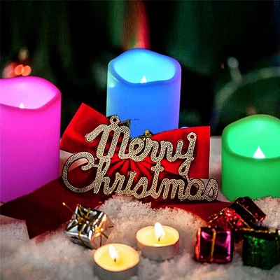 £12.95 • Buy Colour Changing LED Candle Flameless Flickering LED Wax Mood Set With Remote