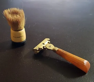 Vintage Schick Injector Razor And Whiting Adams  Shaving Brush • $9.99