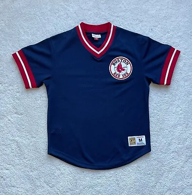 Coopers Town Mitchell & Ness Red Sox Pullover Mesh Jersey Size M • $30