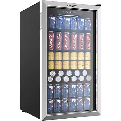 Refrigerator And Cooler 126 Mini Fridge With Glass Door Small Refrigerator • $215.99