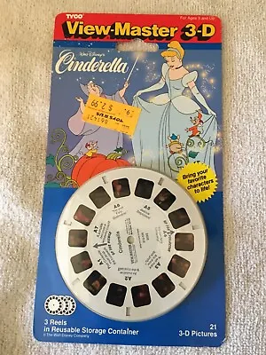 VIEW MASTER WALT DISNEY'S CINDERELLA 3 Reels TYCO NEW SEALED 1993 • $23.95