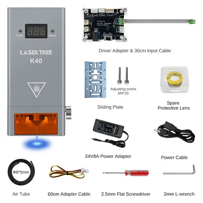 LASER TREEK40 40W Optical Power Laser Module Head For Engraver Cutting DIY Tools • £635.99