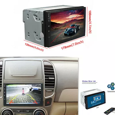 Car WiFi Multimedia Radio 7  2Din Android 8.1 GPS Navi Stereo Player Navigation  • $101.35