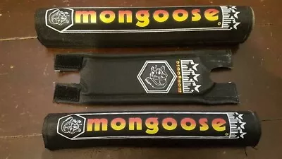  NOS BMX MONGOOSE PAD SET In BLACK 1984 CALIFORNIAN PRO CLASS GENUINE 84 • $300