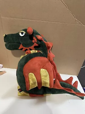 Rare Melissa & Doug Plush Animal Fire Breathing Dragon Hand Full Body Puppet • $18.95