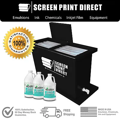 $949 • Buy Ecotex® Screen Printing Equipment - 40 Gallon Dip Tank & 2-N-1 Solution