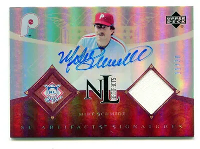 MIKE SCHMIDT 2005 UD Upper Deck Artifacts NL Auto Autograph Jersey 11/30 HOF SP • $89.99