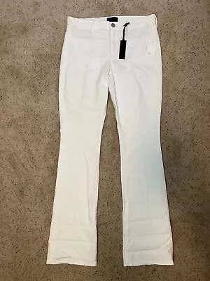 Vince Taylor High Rise Boot Cut Denim Jeans White Size 32 US 14 New With Tags • $22.40